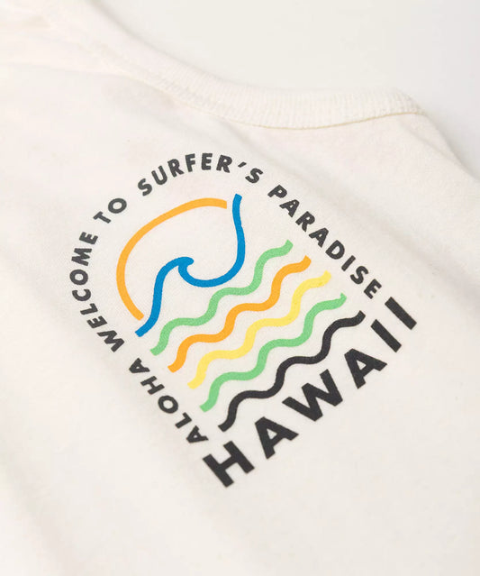 Conjunto de Verão para Menino Aloha Havaí Marfim