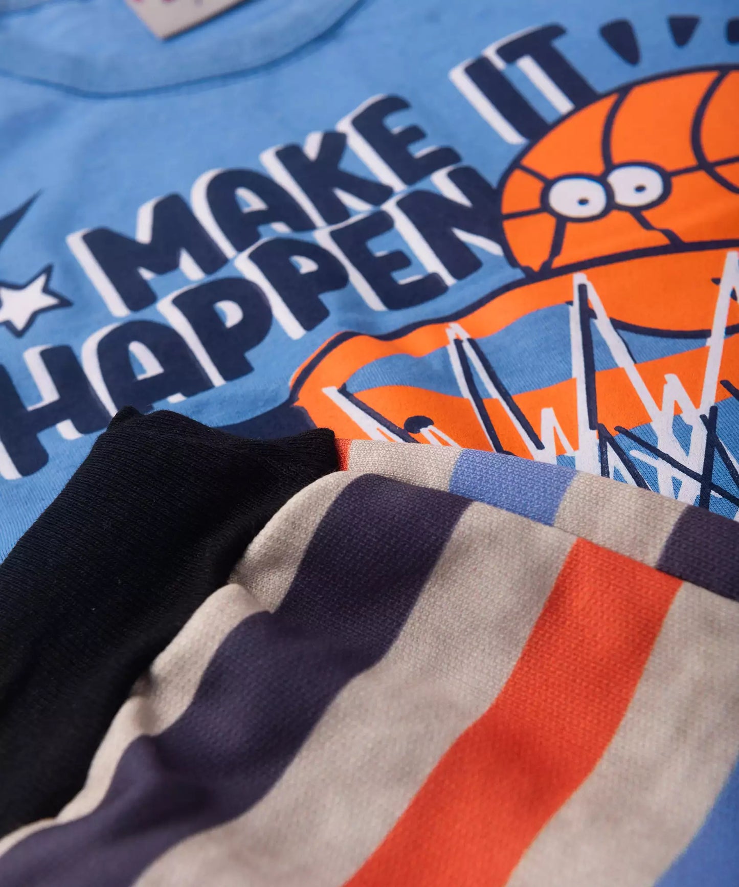 Conjunto de Verão para Menino Basquete Azul