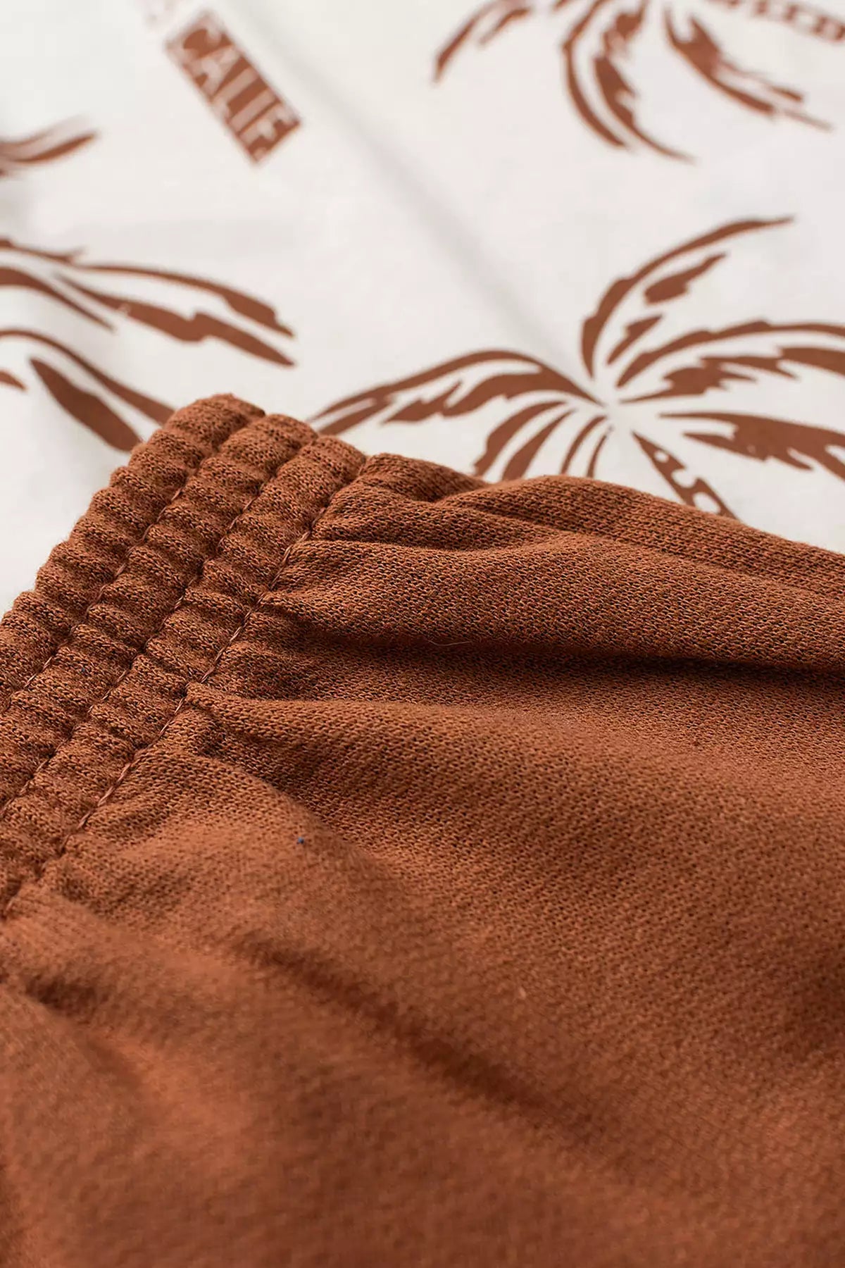 Conjunto de Verão para Menino Calif Palms Marfim