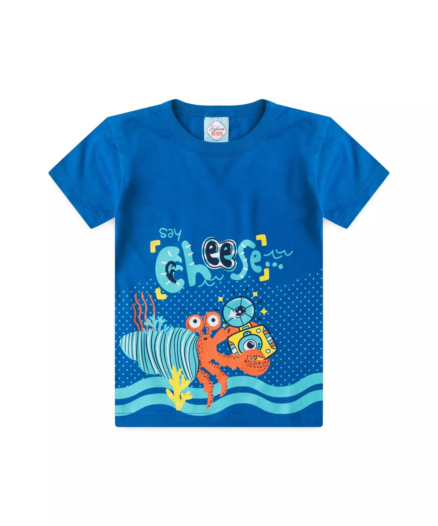 Conjunto de Verão para Menino Caranguejo Azul