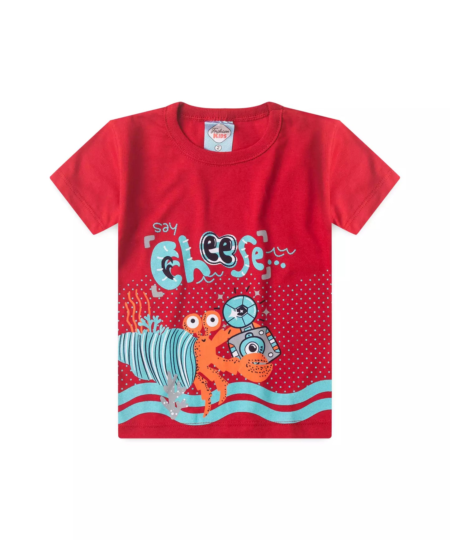 Conjunto de Verão para Menino Caranguejo Vermelho
