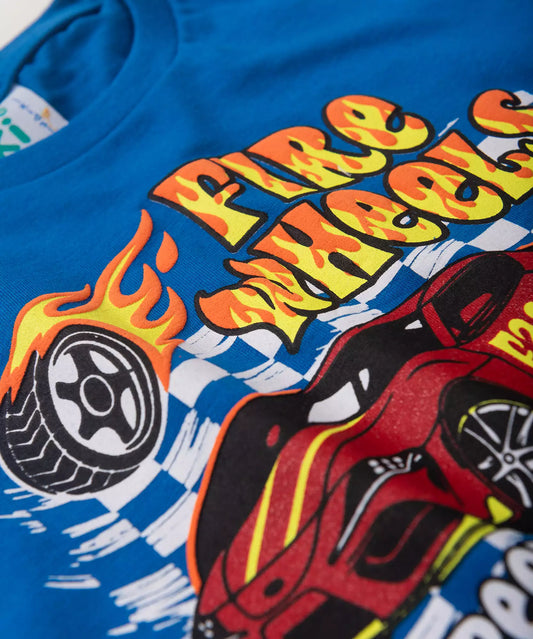 Conjunto de Verão para Menino Carros Azul