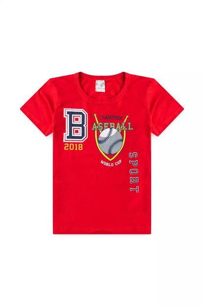 Conjunto de Verão para Menino Champion Mundial Vermelho
