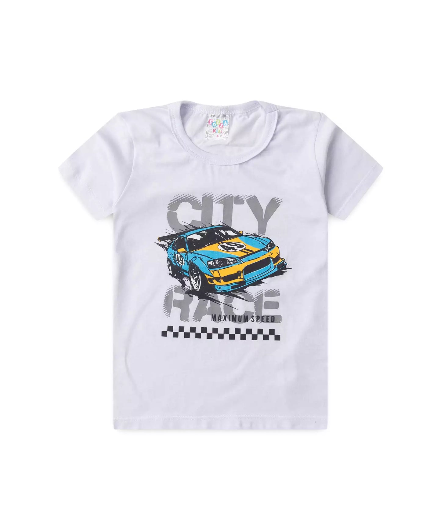 Conjunto de Verão para Menino City Speed Branco