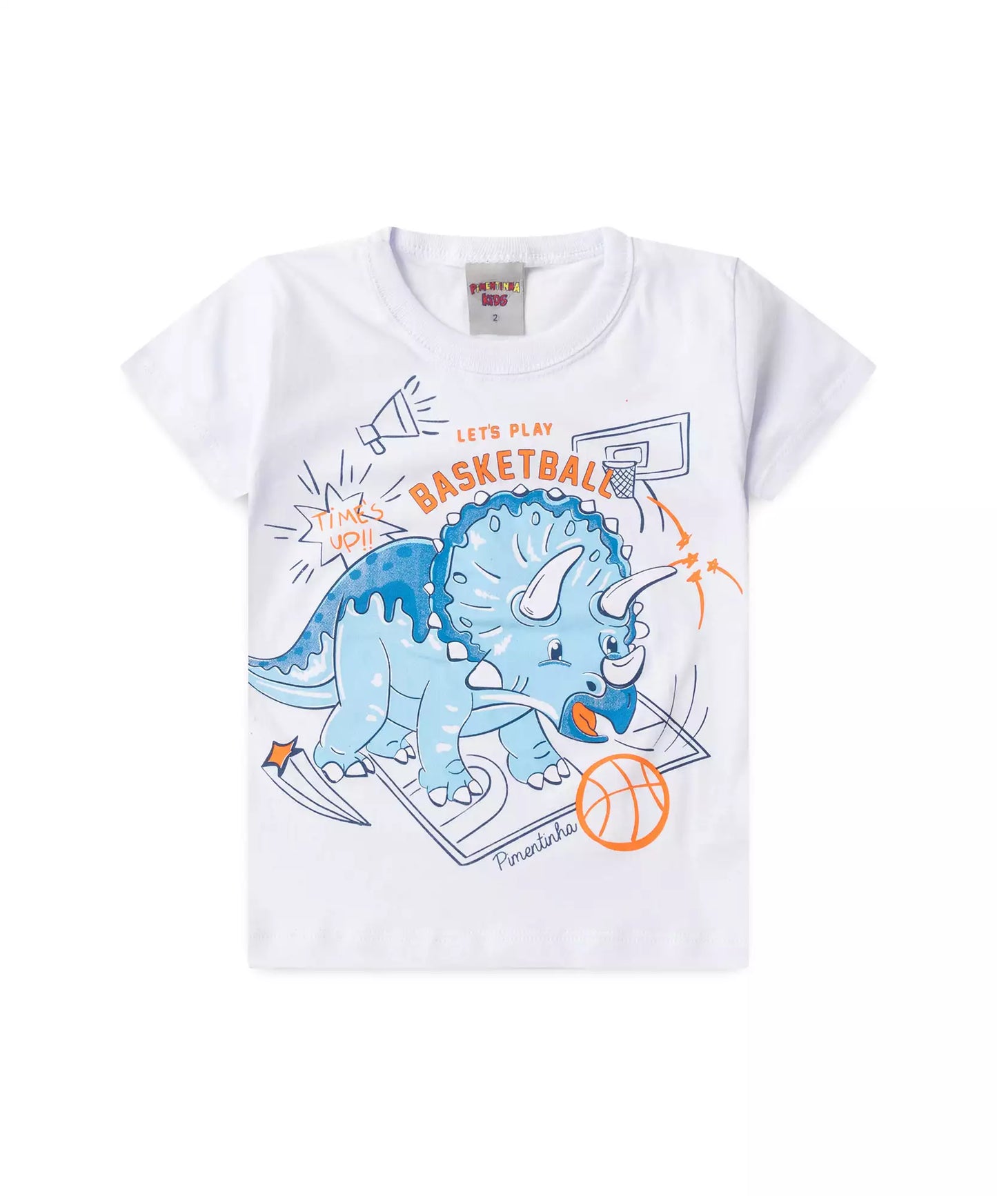Conjunto de Verão para Menino no Dino Branco