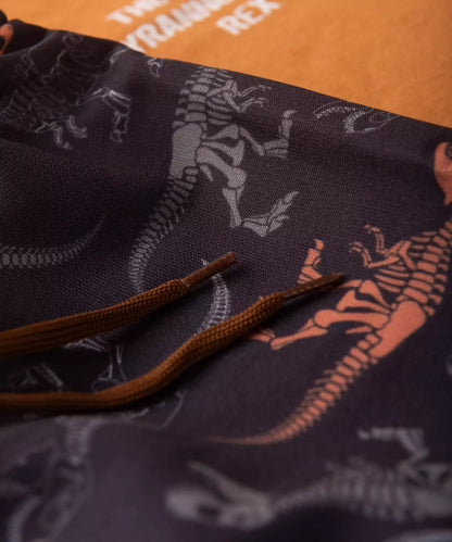 Conjunto de Verão para Menino no Dino em Marrom