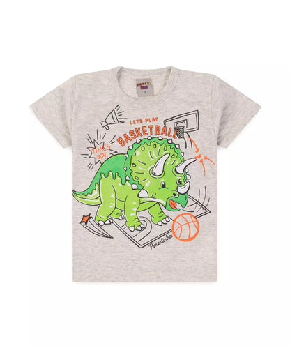 Conjunto de Verão para Menino Dino Mescla