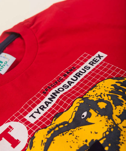 Conjunto de Verão para Menino no Dino Vermelho