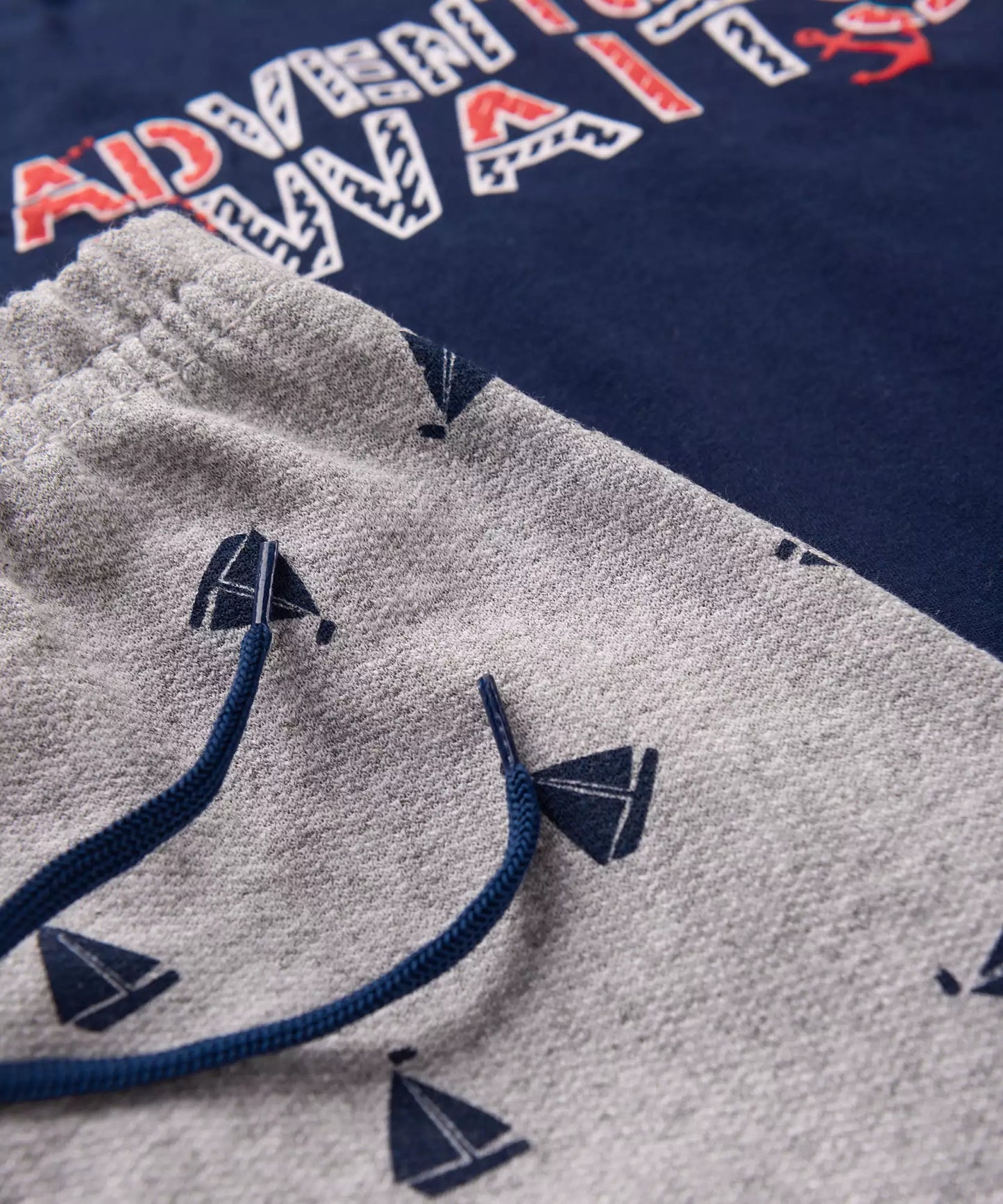 Conjunto de Verão para Menino Estampado Marinho