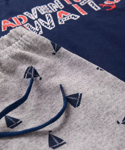 Conjunto de Verão para Menino Estampado Marinho