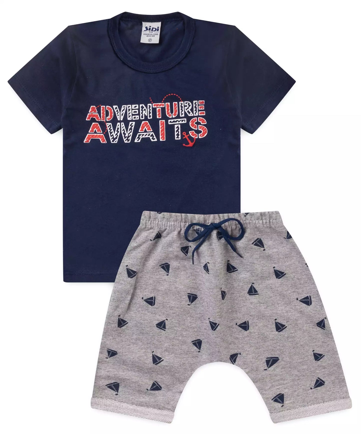 Conjunto de Verão para Menino Estampado Marinho
