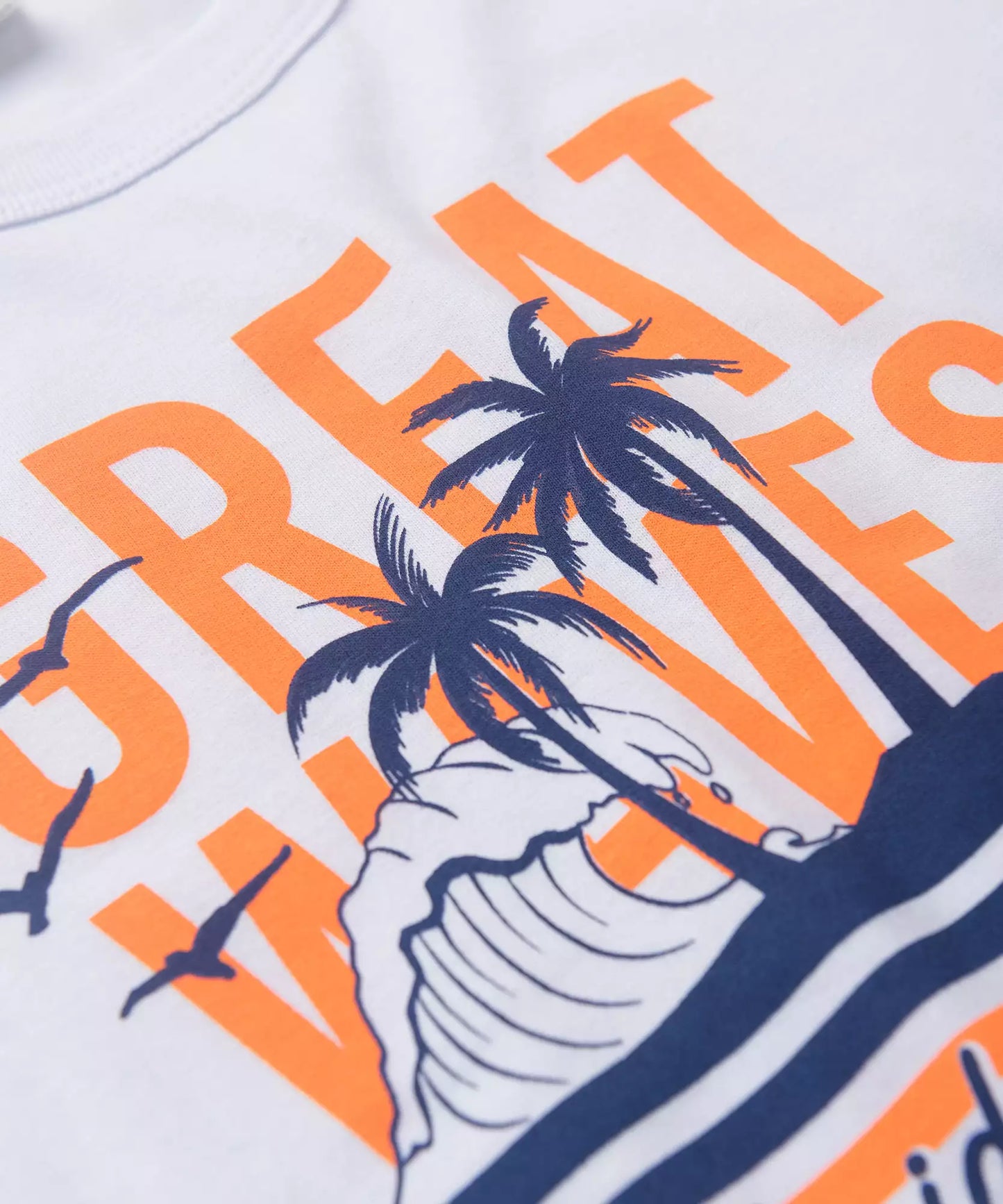 Conjunto de Verão para Menino Florida Beach Branco
