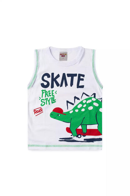 Conjunto de Verão para Menino Freestyle Branco