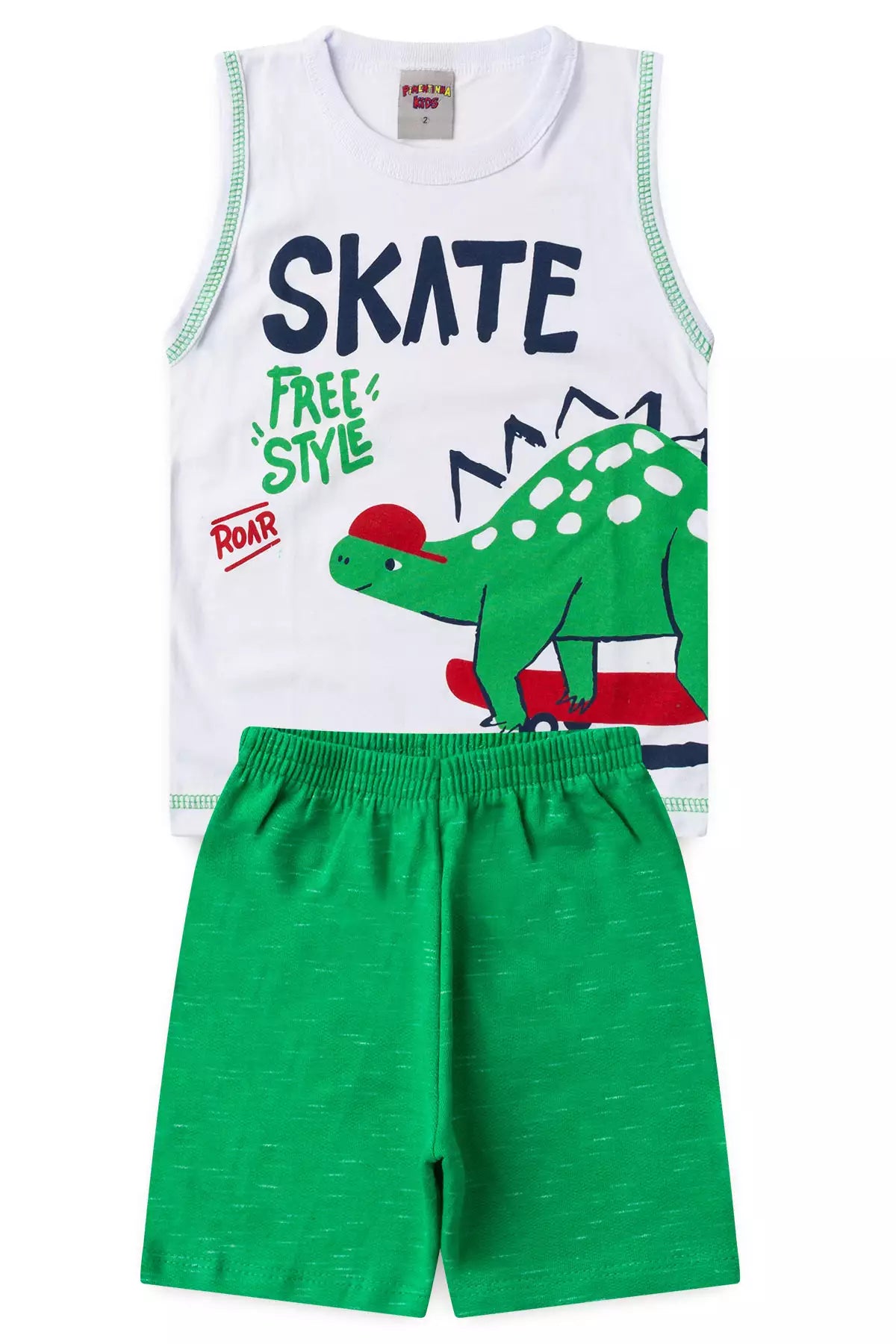 Conjunto de Verão para Menino Freestyle Branco