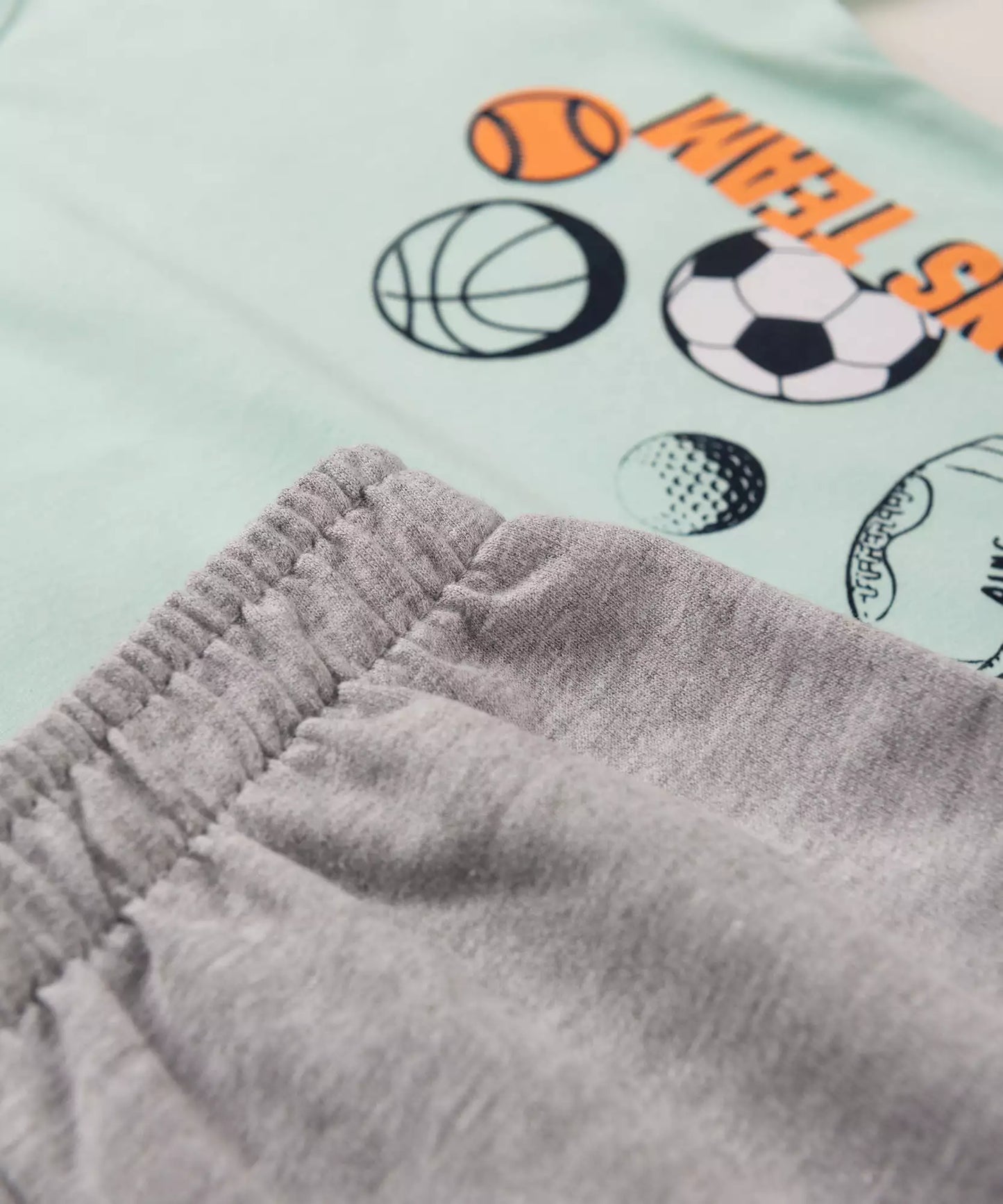 Conjunto de Verão para Menino Futebol Verde