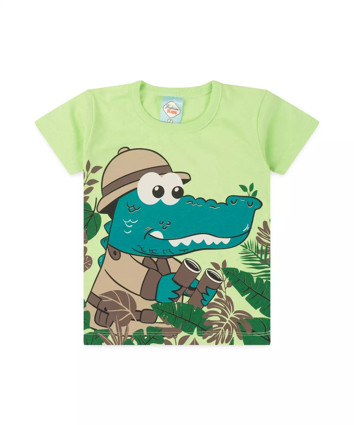 Conjunto de Verão para Menino Jacaré Verde