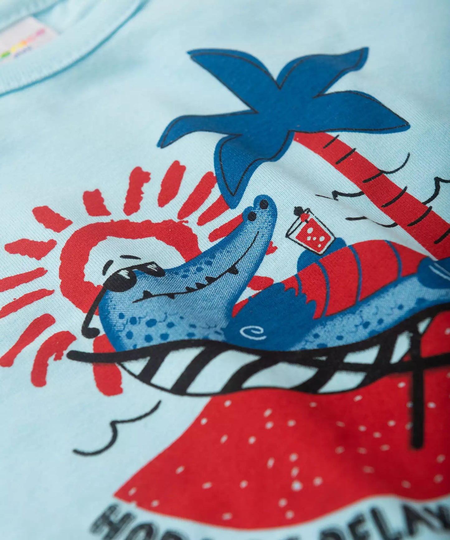 Conjunto de Verão para Menino Jacarezinho Azul