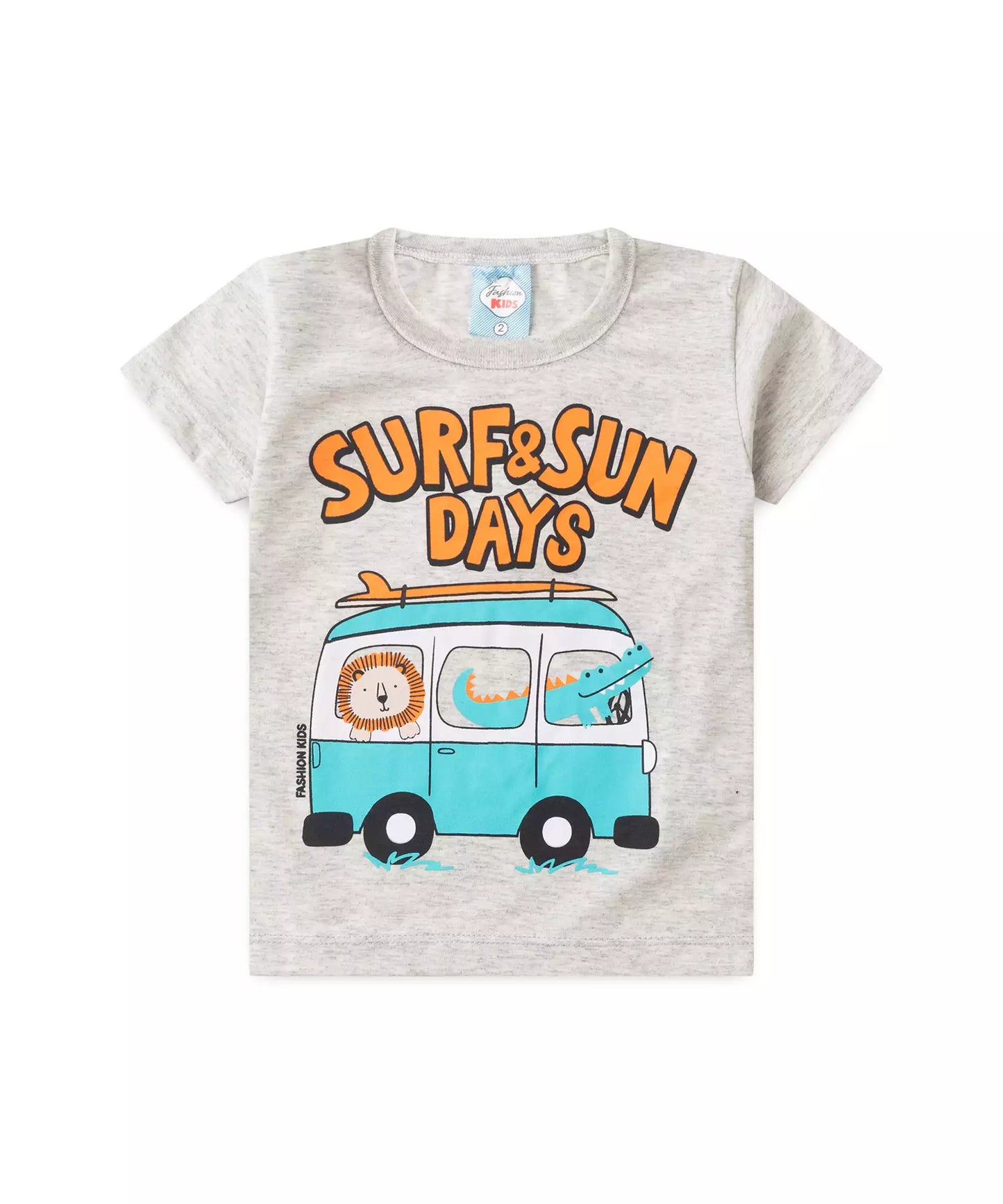 Conjunto de Verão para Menino Kombi Mescla