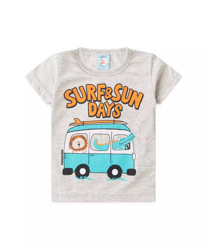 Conjunto de Verão para Menino Kombi Mescla