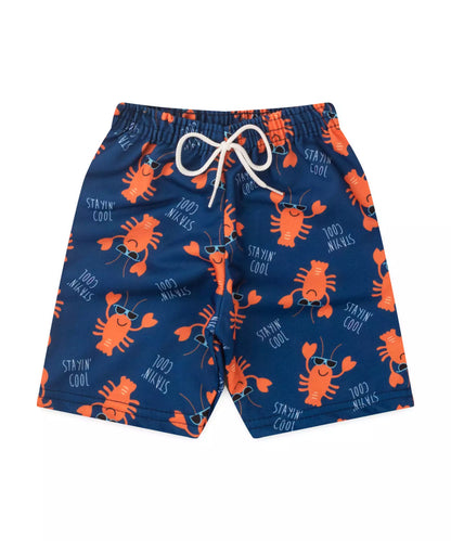 Conjunto de Verão para Menino Lagosta Azul