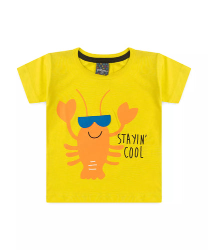 Conjunto de Verão para Menino Lagosta Verde