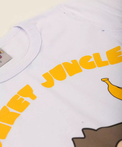 Conjunto de Verão para Menino Macaco Branco