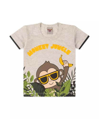 Conjunto de Verão para Menino Macaco Mescla