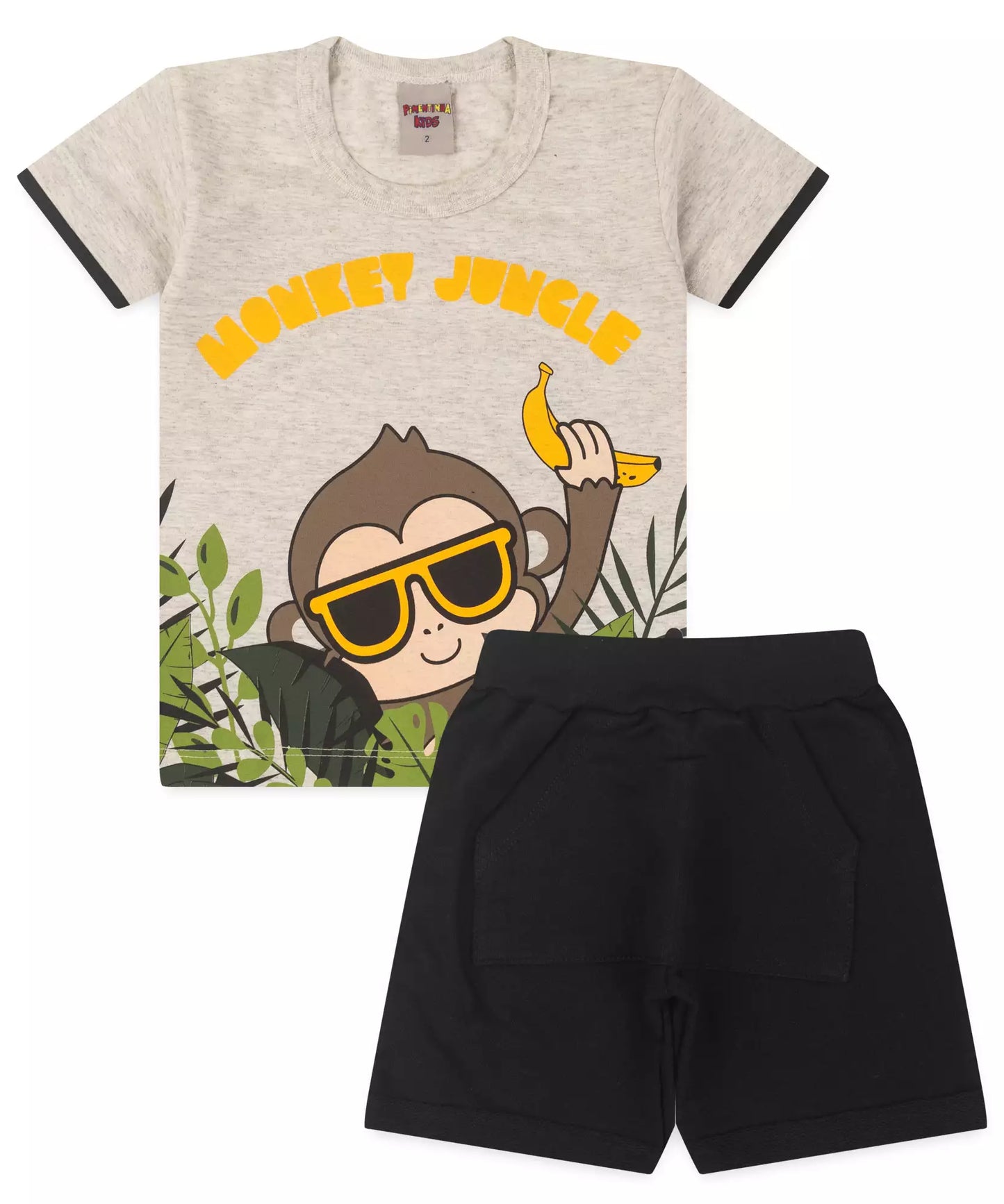 Conjunto de Verão para Menino Macaco Mescla