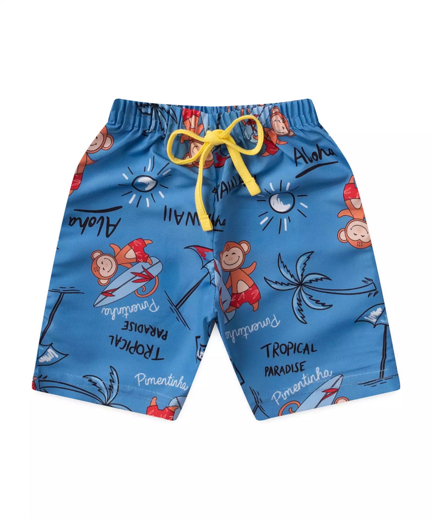 Conjunto de Verão para Menino Macaquinho Amarelo