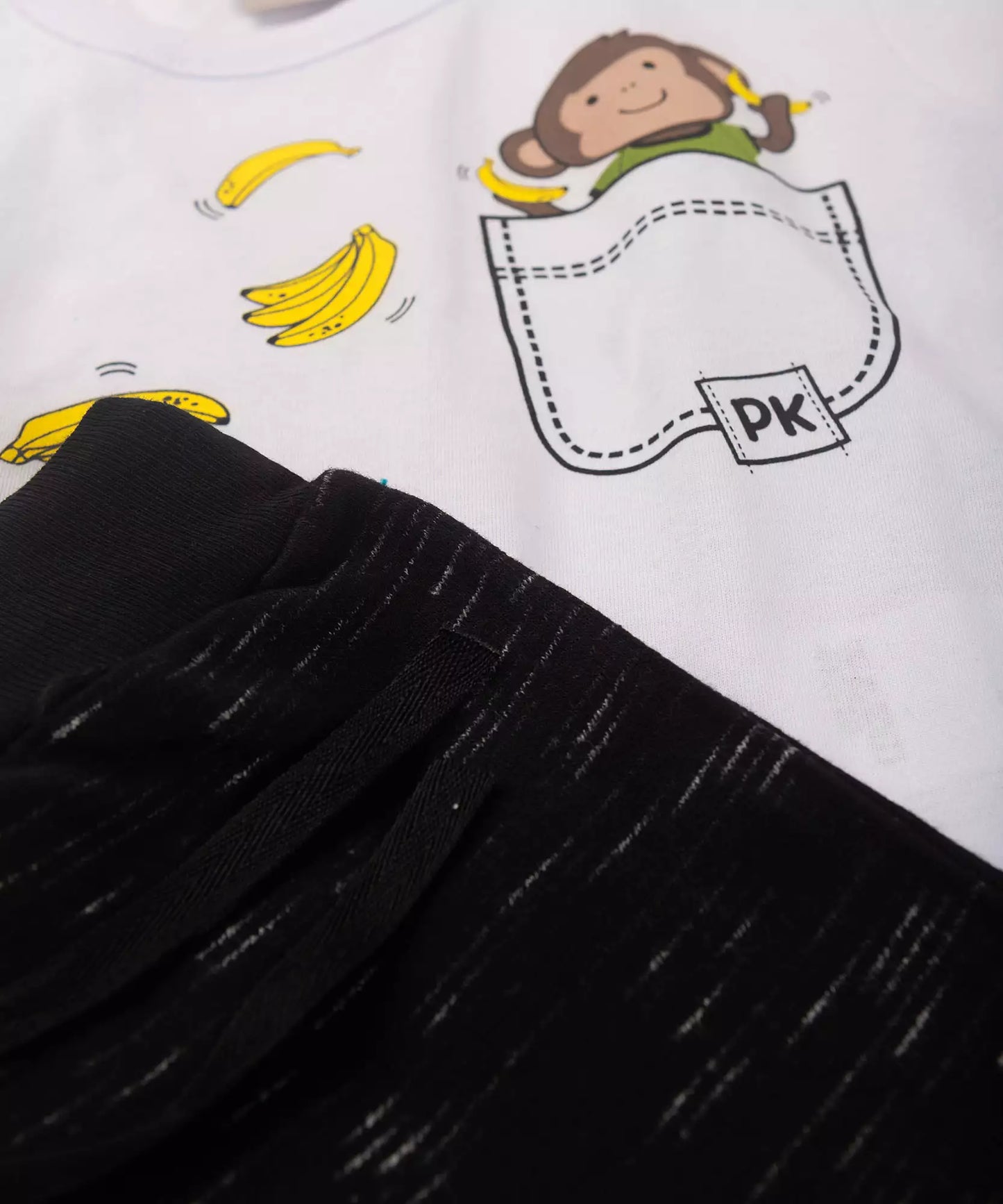 Conjunto de Verão para Menino Macaquinho cor Branco