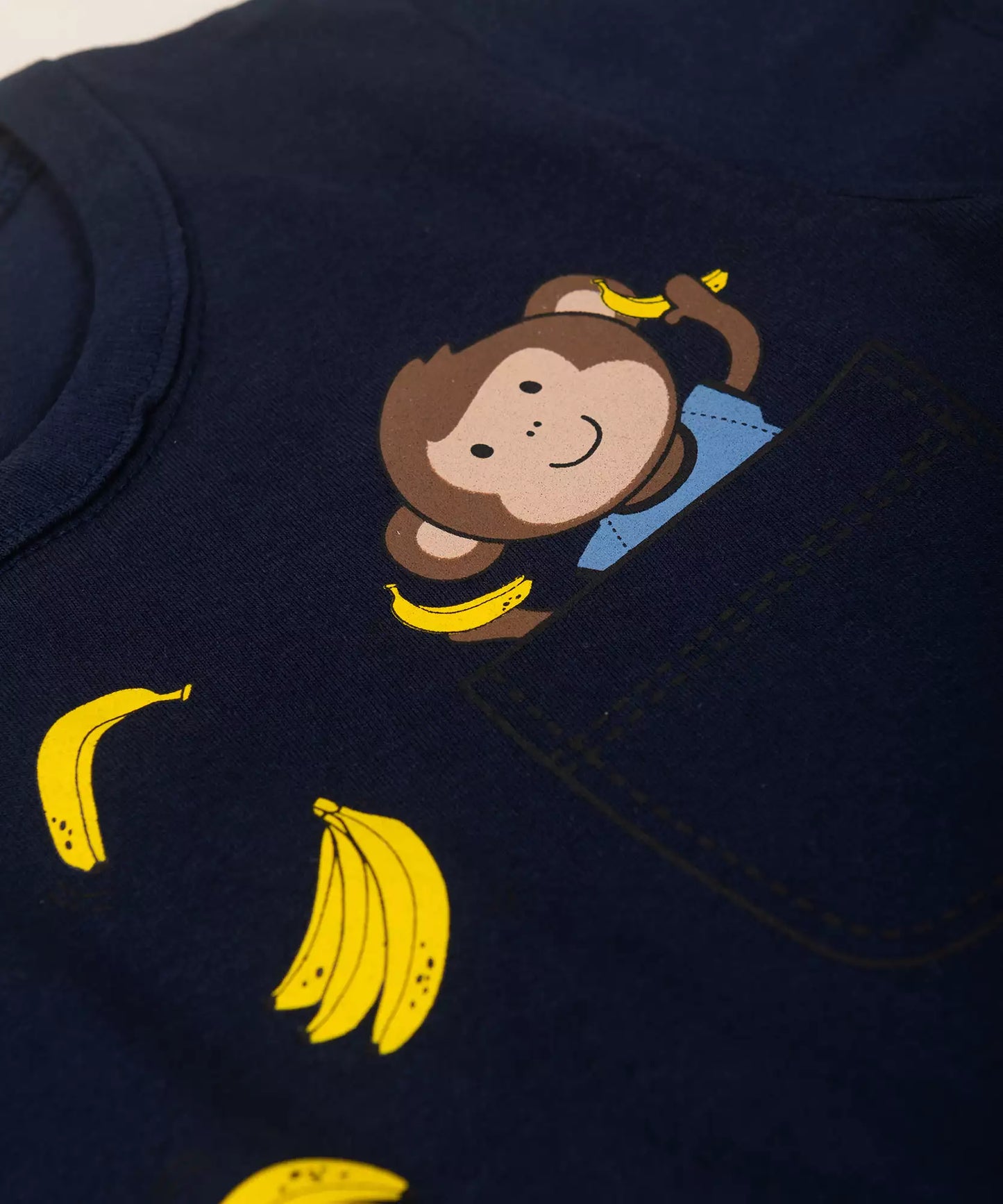 Conjunto de Verão para Menino Macaquinho Marinho