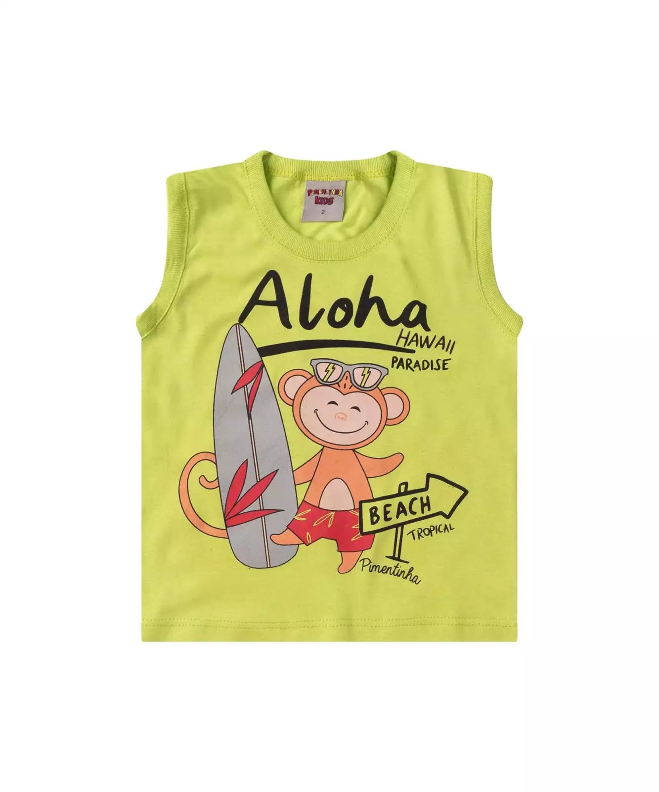 Conjunto de Verão para Menino Macaquinho Verde