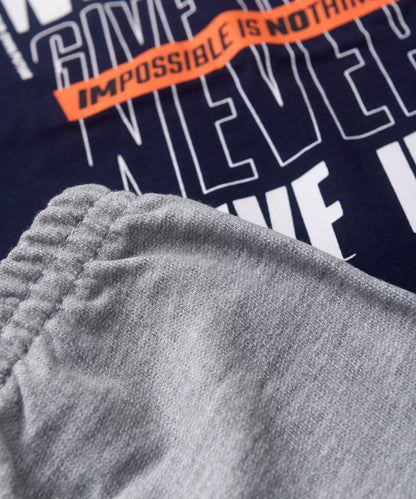 Conjunto de Verão para Menino Never Up Marinho