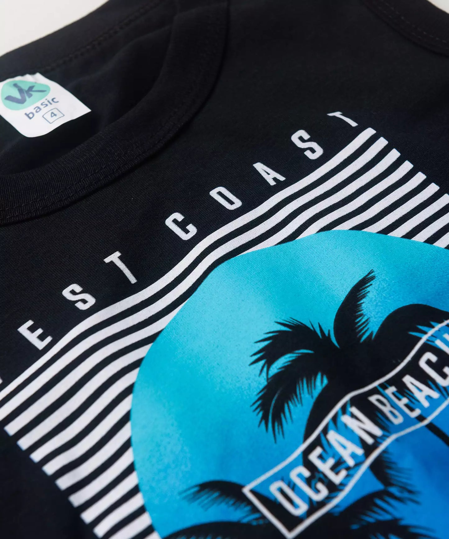 Conjunto de Verão para Menino Ocean Beach Preto