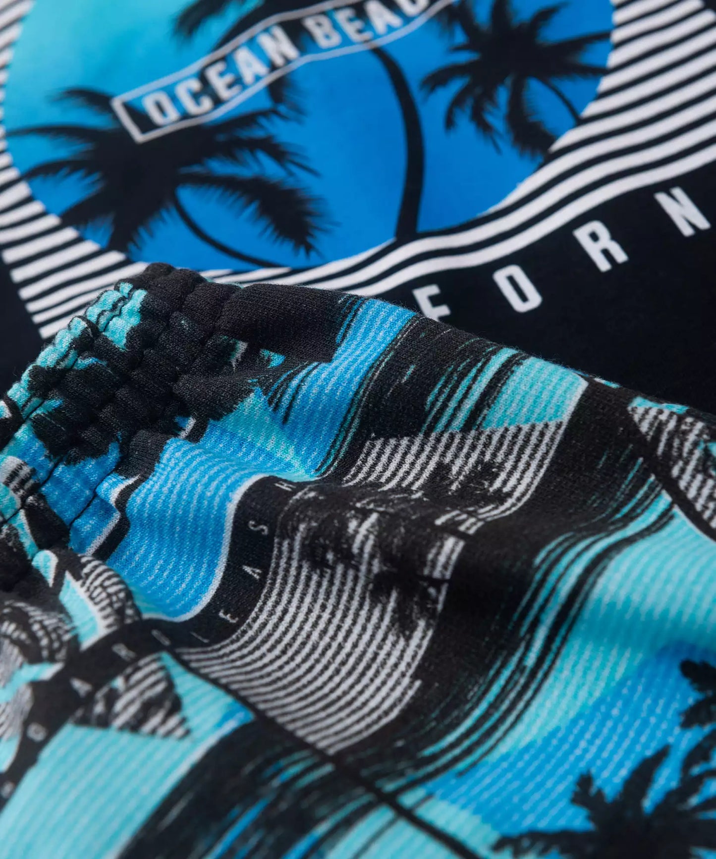 Conjunto de Verão para Menino Ocean Beach Preto