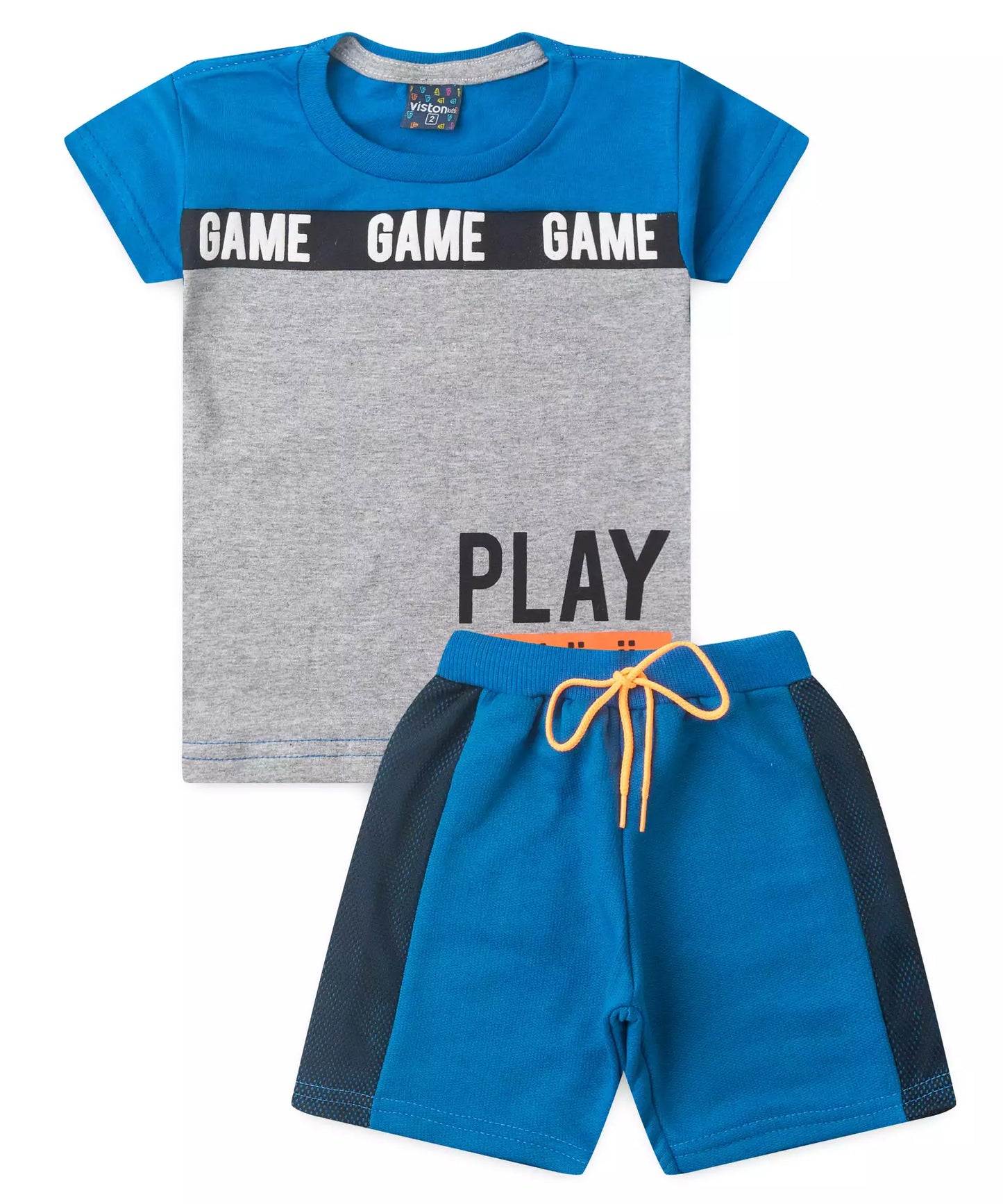 Conjunto de Verão para Menino Play On Azul