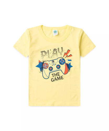 Conjunto de Verão para Menino Play The Game Amarelo