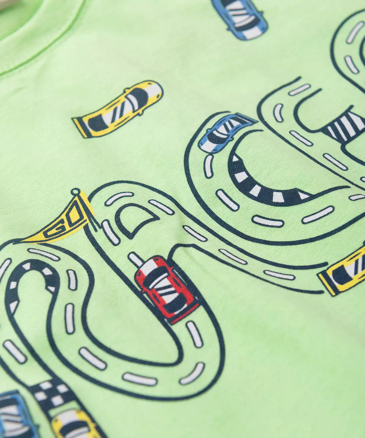 Conjunto de Verão para Menino Race Verde