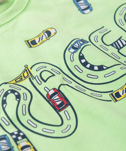 Conjunto de Verão para Menino Race Verde