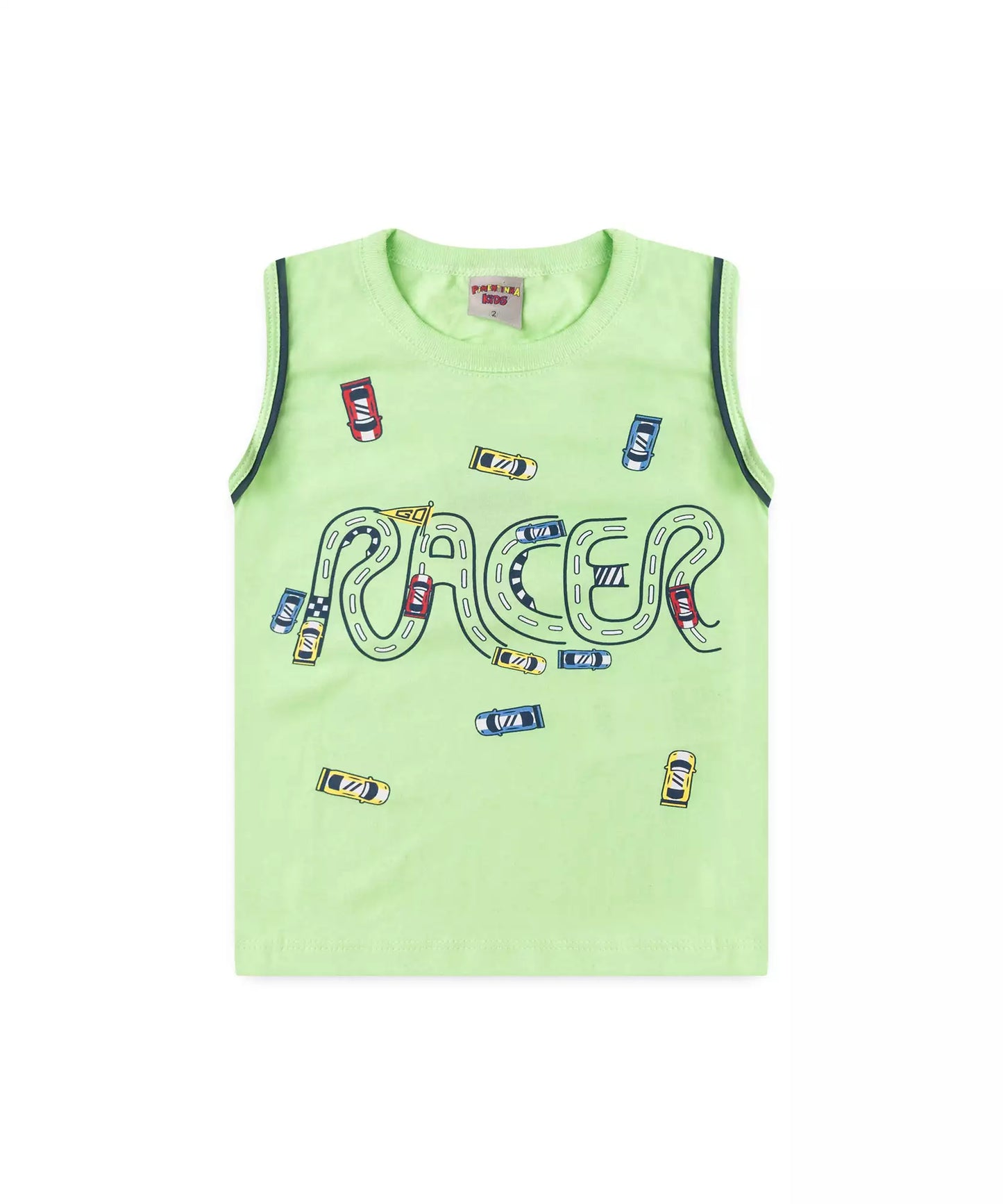 Conjunto de Verão para Menino Race Verde