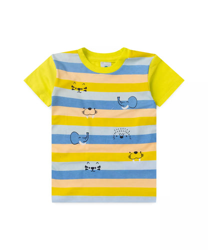 Conjunto de Verão para Menino Safari Verde Limão
