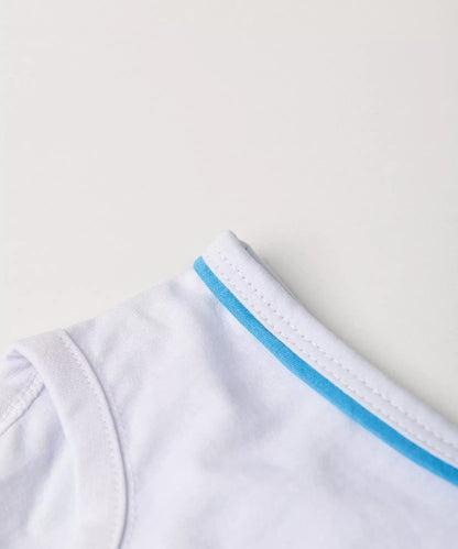 Conjunto de Verão para Menino Shark Surfer Branco