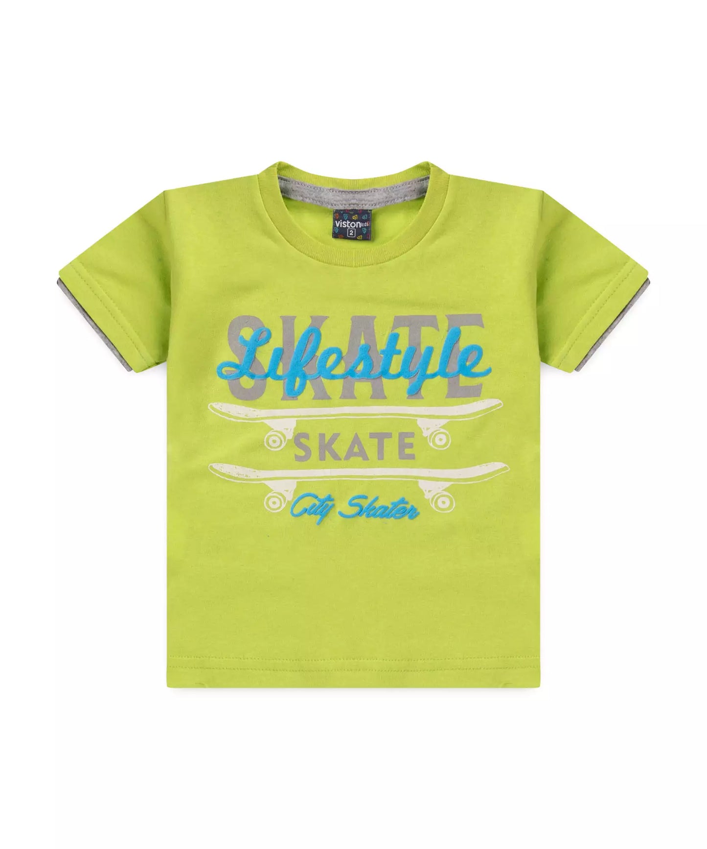 Conjunto de Verão para Menino Skate em Verde