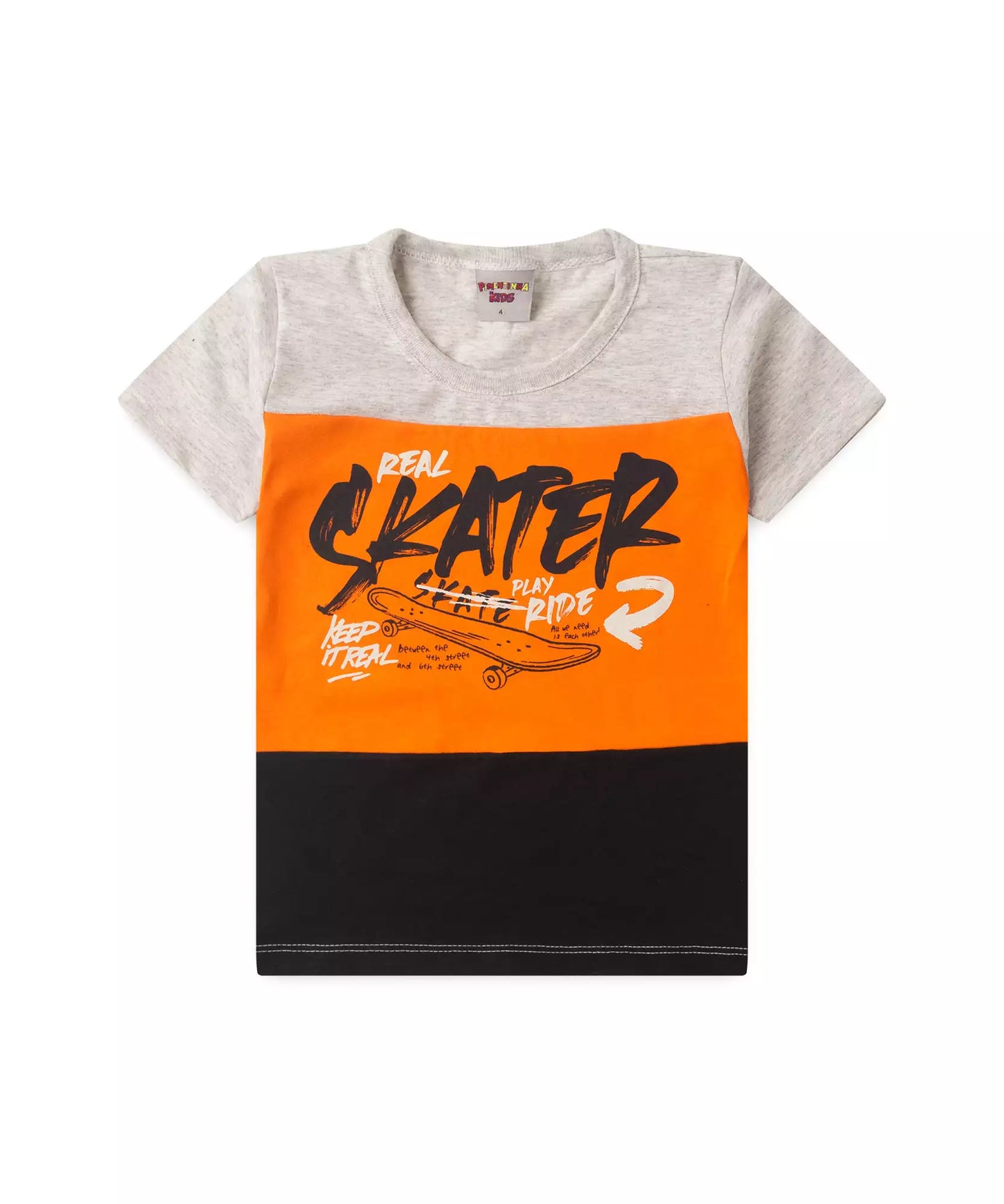 Conjunto de Verão para Menino Skater Mescla