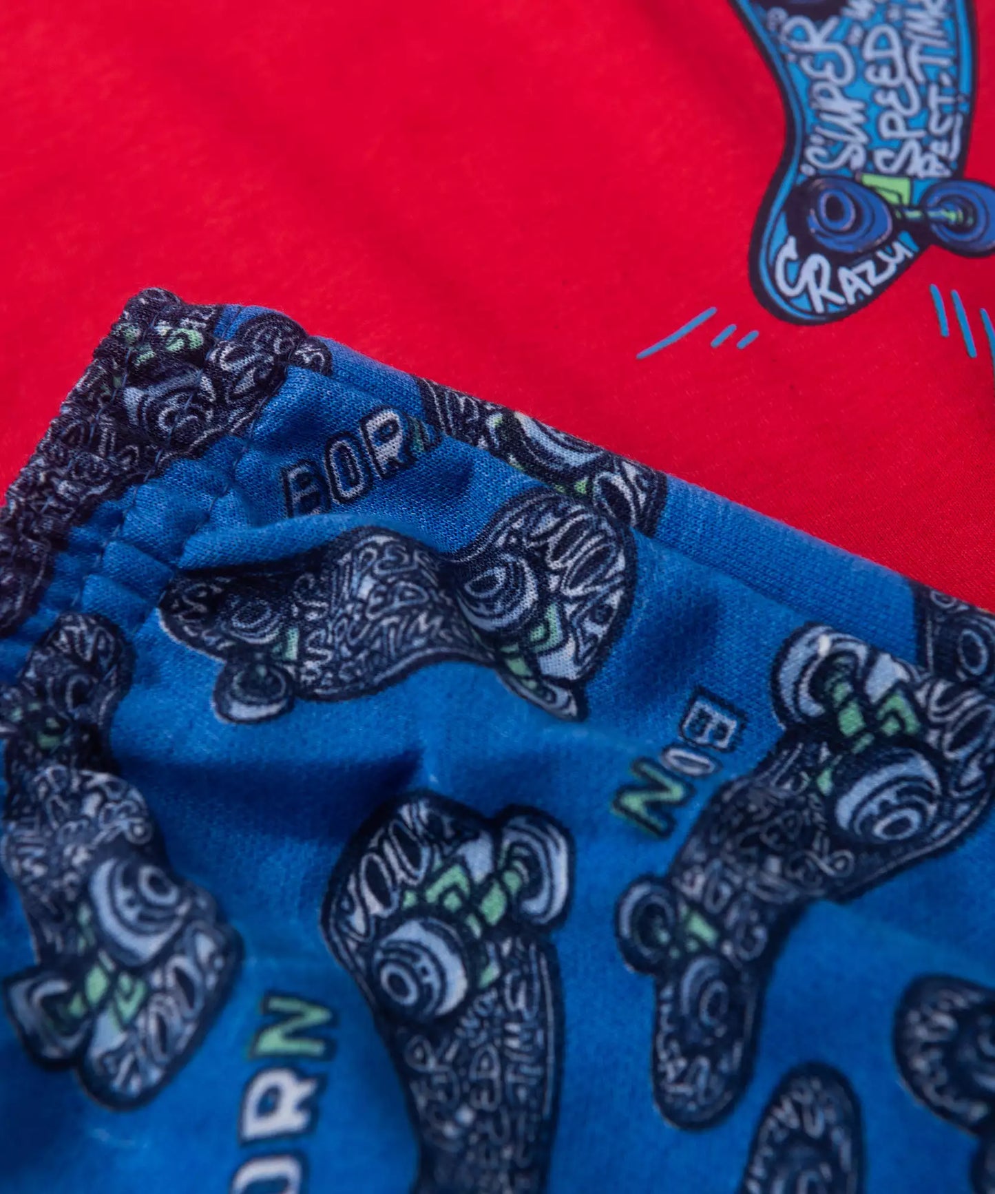 Conjunto de Verão para Menino Skater Style Vermelho