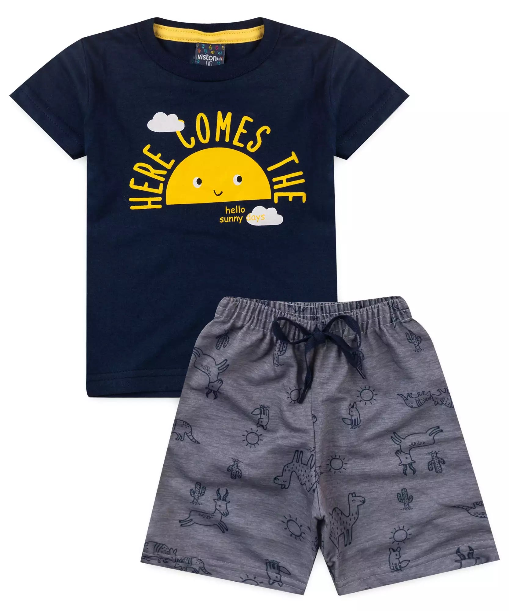 Conjunto de Verão para Menino Sol Marinho