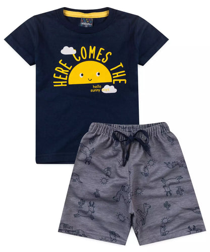Conjunto de Verão para Menino Sol Marinho