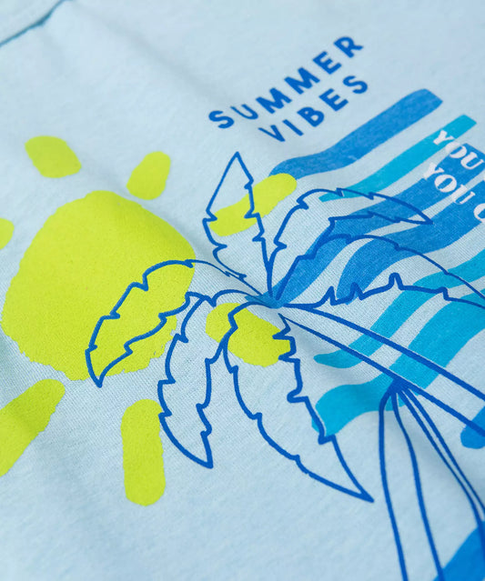 Conjunto de Verão para Menino Summer Vibes Azul