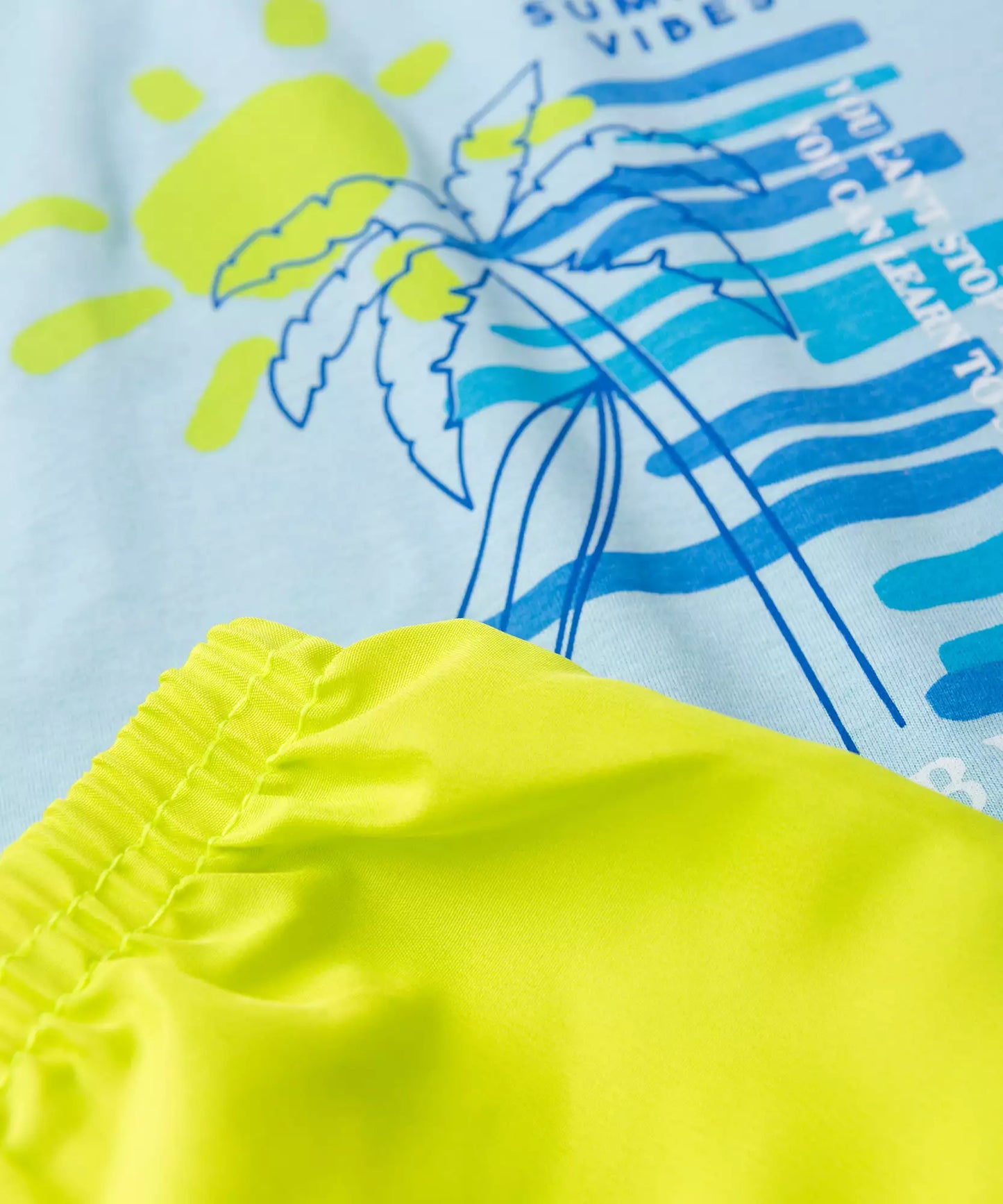 Conjunto de Verão para Menino Summer Vibes Azul
