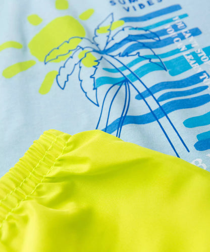 Conjunto de Verão para Menino Summer Vibes Azul